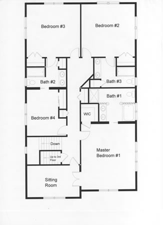 4 Bedrooms are well planned on the second floor of this modular home